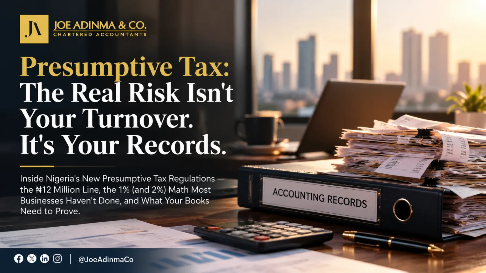Presumptive Tax: The Real Risk Isn't Your Turnover. It's Your Records.
